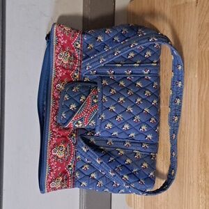 Vintage VERA BRADLEY EmilyTote Bag With Matching Glasses Case